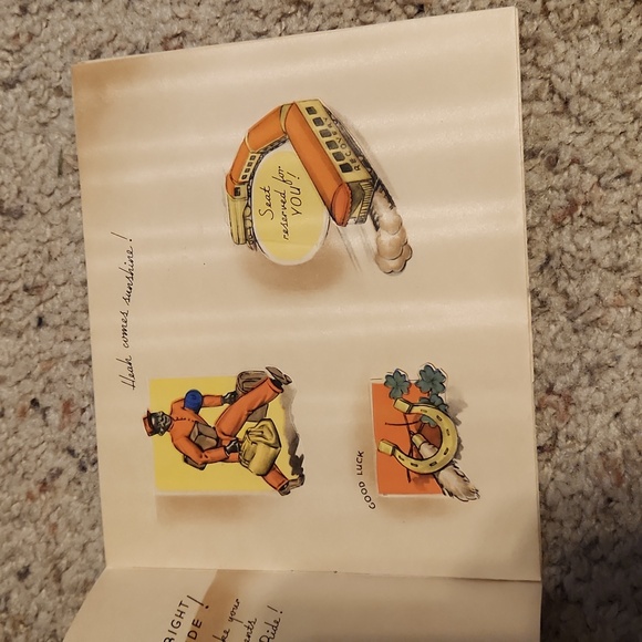 Vintage Lot of 6 Get Well Greeting Crmards Rust Craft 30's & 40's - Picture 11 of 12